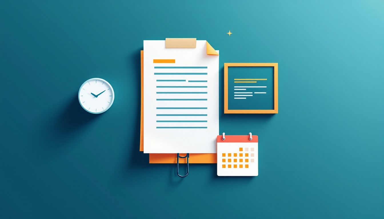 A document clipped to a screenshot and a calendar page, representing a dated evidence pack for a vendor security questionnaire